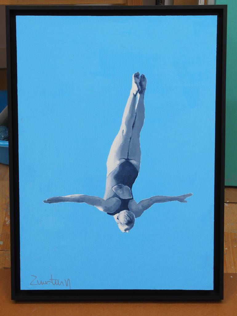 Original Conceptual Sport Painting by Carlos Martín