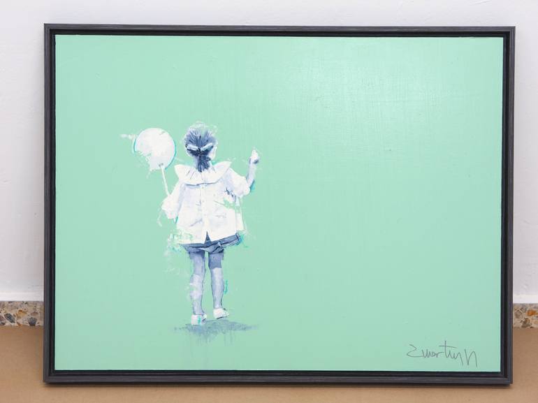 Original Conceptual Children Painting by Carlos Martín