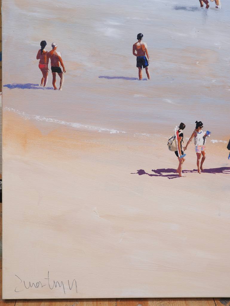 Original Beach Painting by Carlos Martín