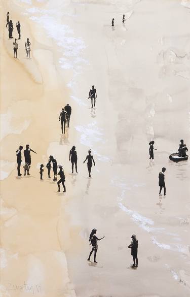 Original Minimalism Beach Paintings by Carlos Martín