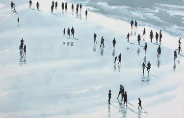 Original Conceptual Beach Paintings by Carlos Martín