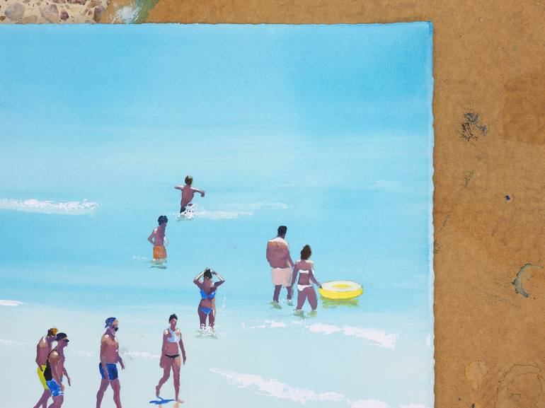 Original Figurative Beach Painting by Carlos Martín