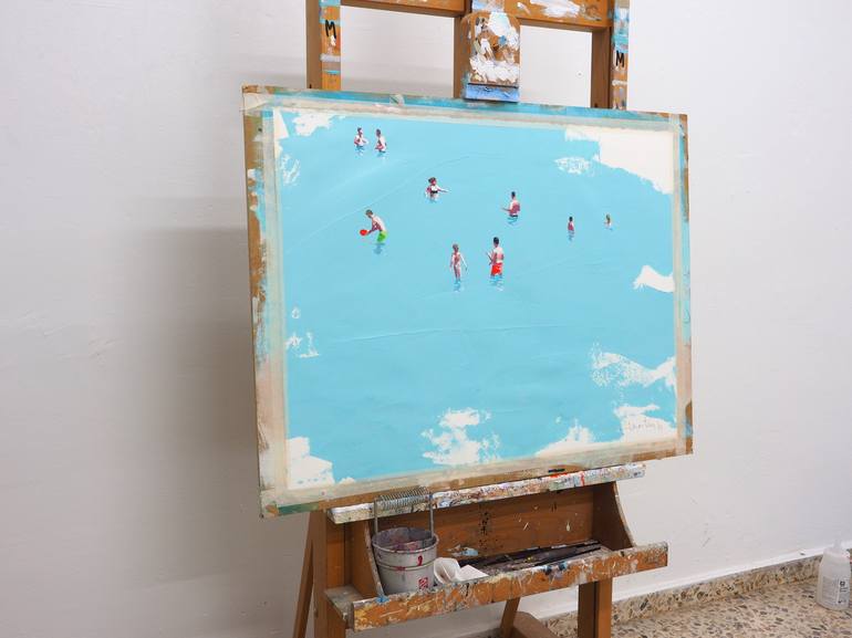 Original Beach Painting by Carlos Martín