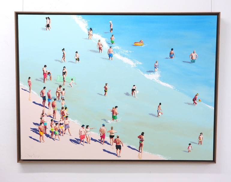 Original Modern Beach Painting by Carlos Martín