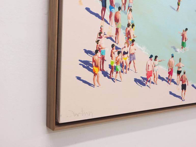 Original Modern Beach Painting by Carlos Martín