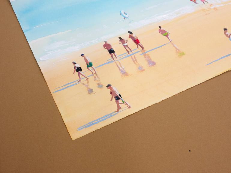 Original Beach Painting by Carlos Martín