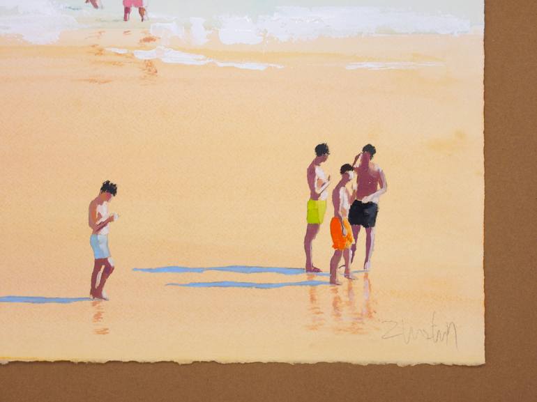 Original Beach Painting by Carlos Martín