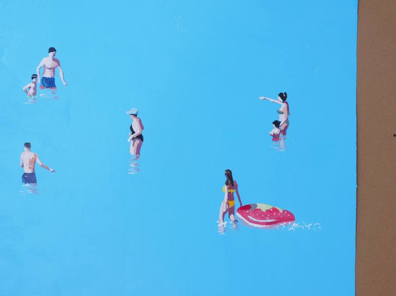 Original Beach Painting by Carlos Martín