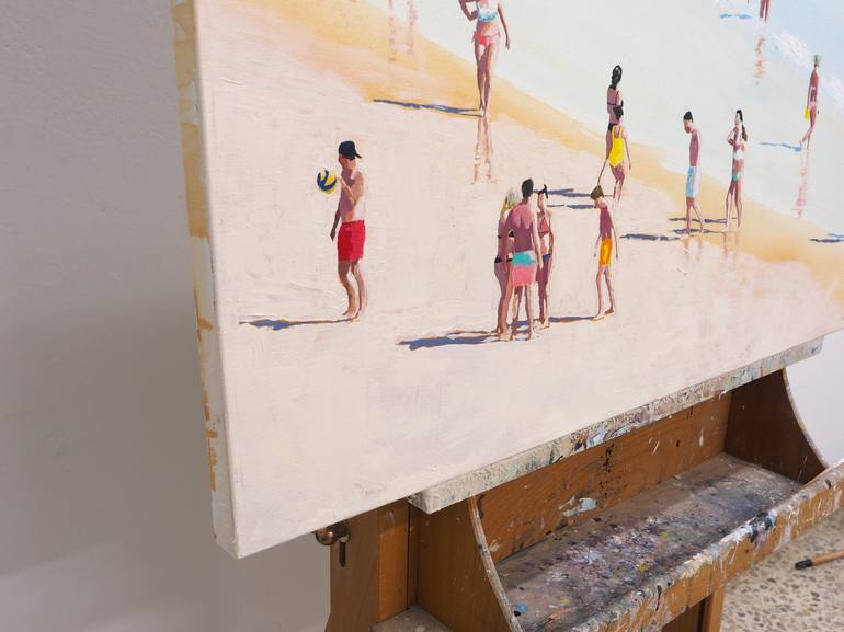 Original Modern Beach Painting by Carlos Martín