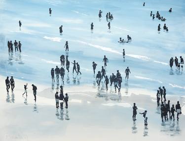 Original Realism Beach Paintings by Carlos Martín