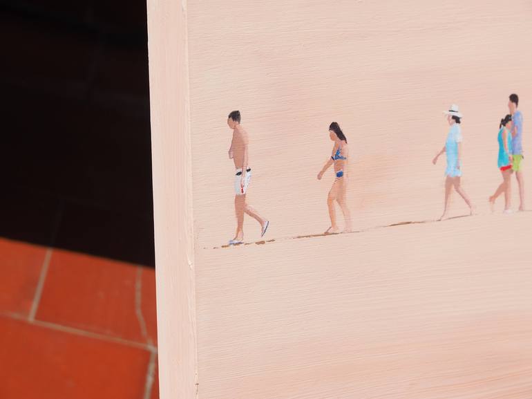 Original Figurative Beach Painting by Carlos Martín