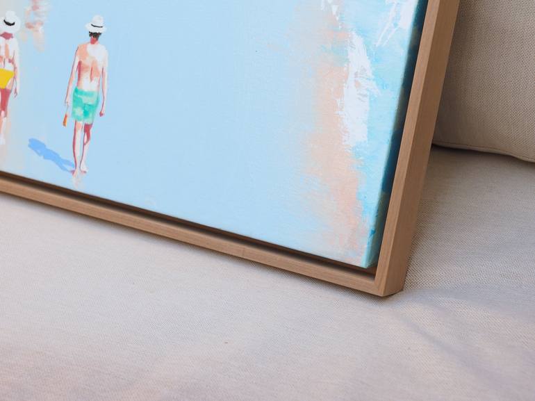 Original Figurative Beach Painting by Carlos Martín