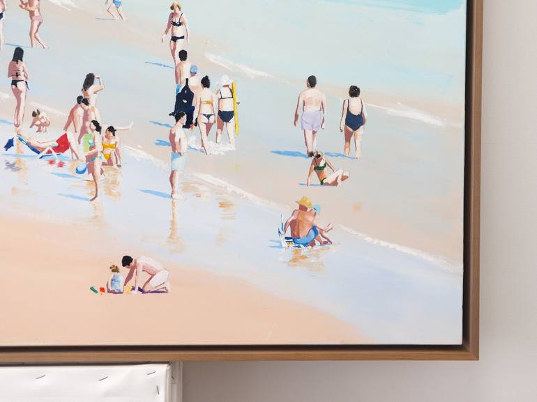 Original Modern Beach Painting by Carlos Martín