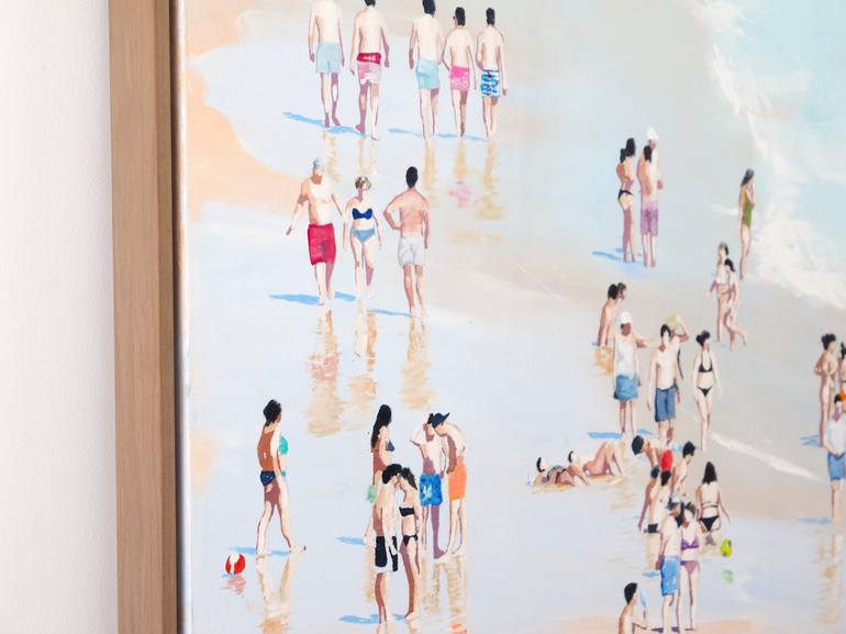 Original Modern Beach Painting by Carlos Martín