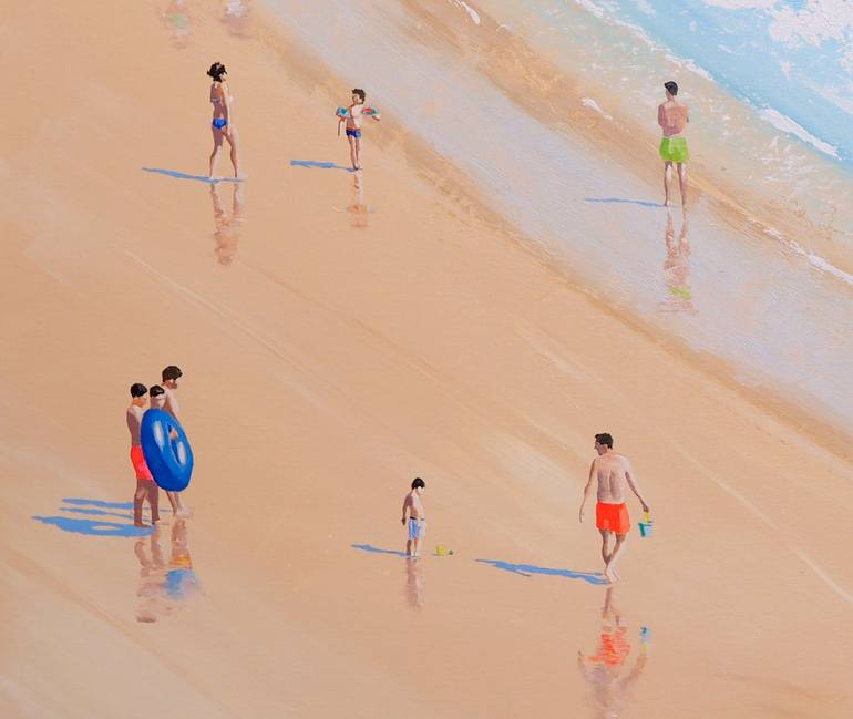 Original Modern Beach Painting by Carlos Martín