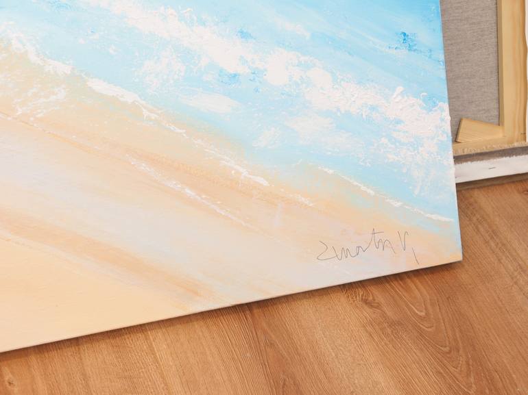 Original Beach Painting by Carlos Martín