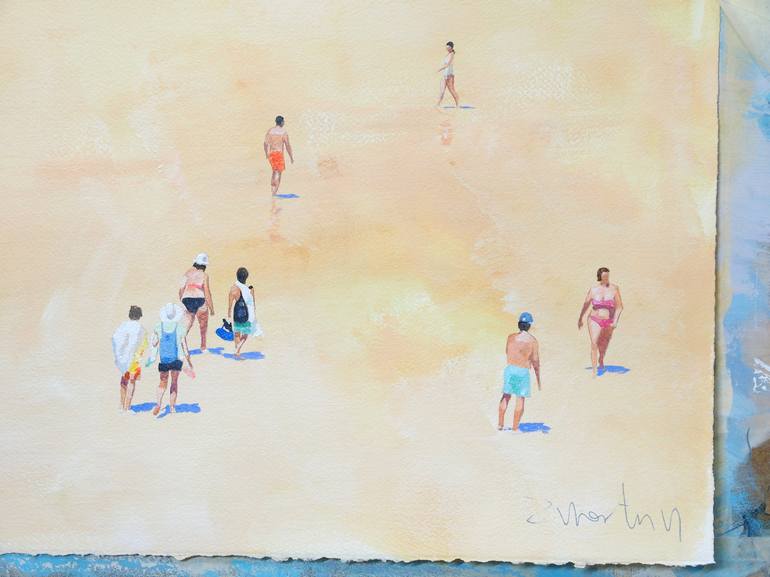 Original Beach Painting by Carlos Martín