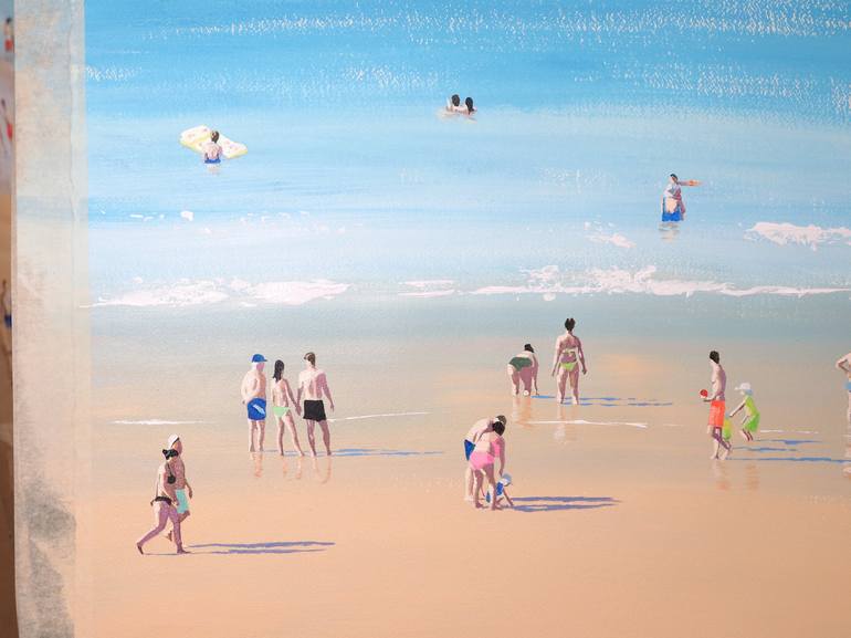 Original Modern Beach Painting by Carlos Martín