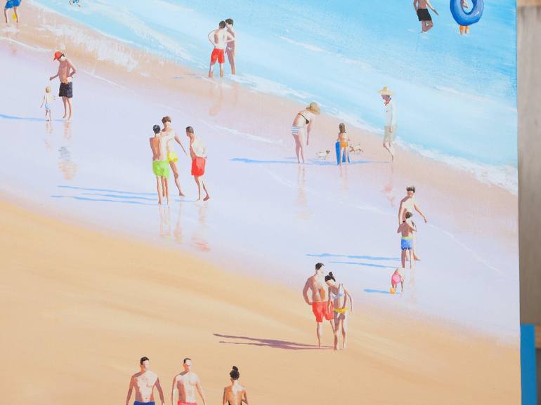 Original Beach Painting by Carlos Martín