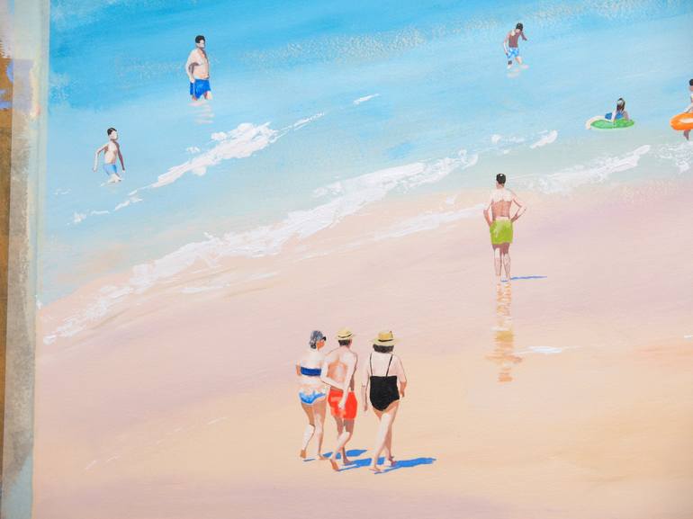 Original Beach Painting by Carlos Martín