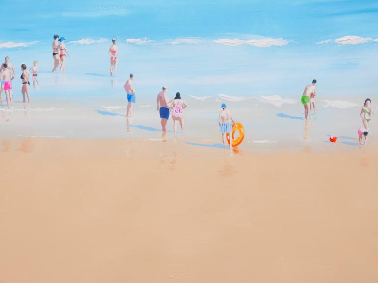 Original Beach Painting by Carlos Martín