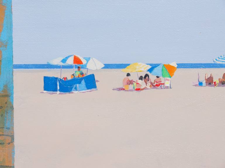 Original Figurative Beach Painting by Carlos Martín