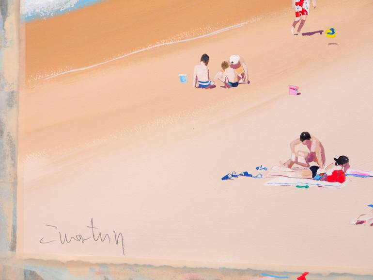 Original Beach Painting by Carlos Martín