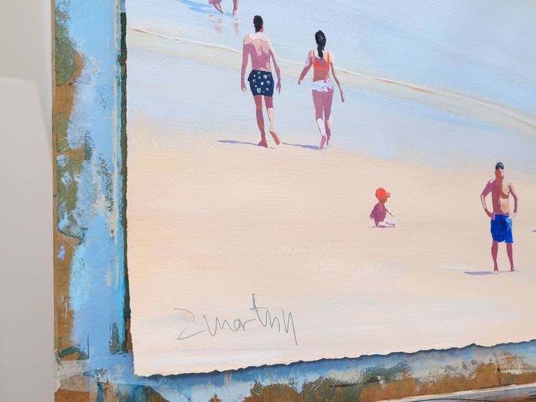 Original Beach Painting by Carlos Martín