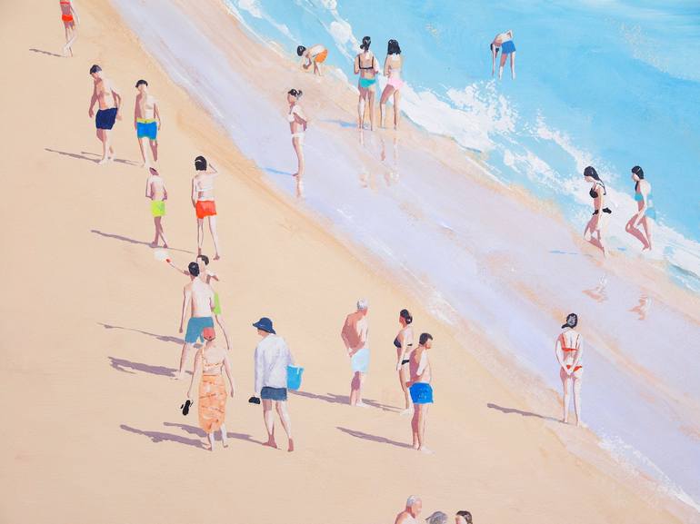 Original Beach Painting by Carlos Martín