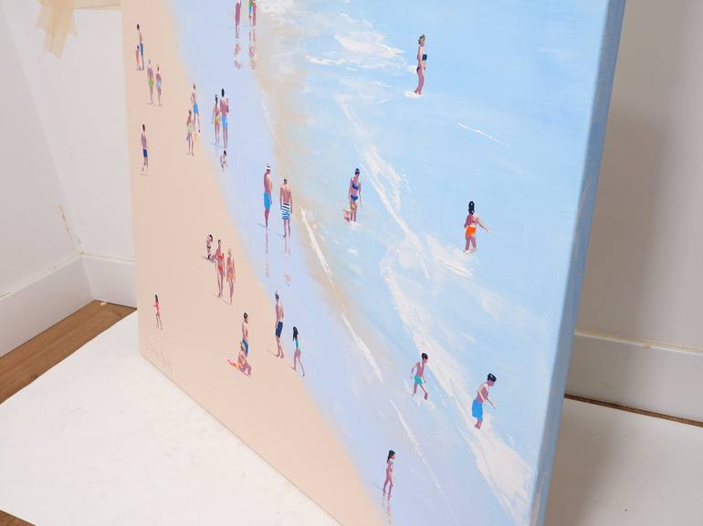 Original Beach Painting by Carlos Martín