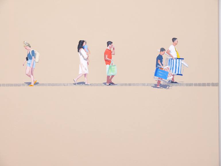 Original Beach Painting by Carlos Martín