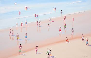 Original Modern Beach Paintings by Carlos Martín