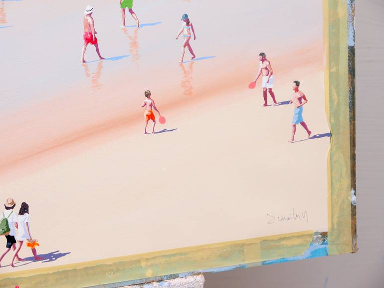 Original Modern Beach Painting by Carlos Martín