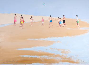 Original Figurative Beach Paintings by Carlos Martín