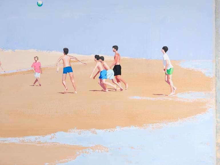 Original Figurative Beach Painting by Carlos Martín