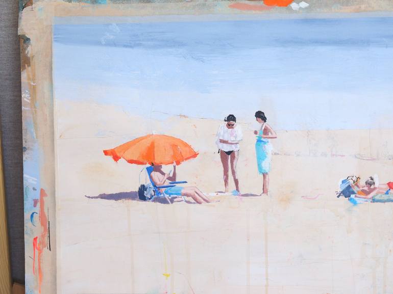Original Beach Painting by Carlos Martín