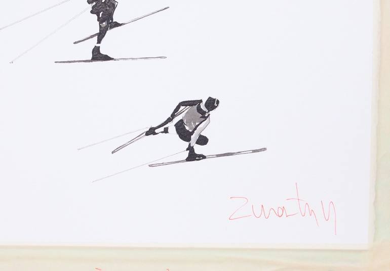 Original Sports Drawing by Carlos Martín