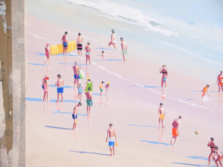 Original Figurative Beach Painting by Carlos Martín