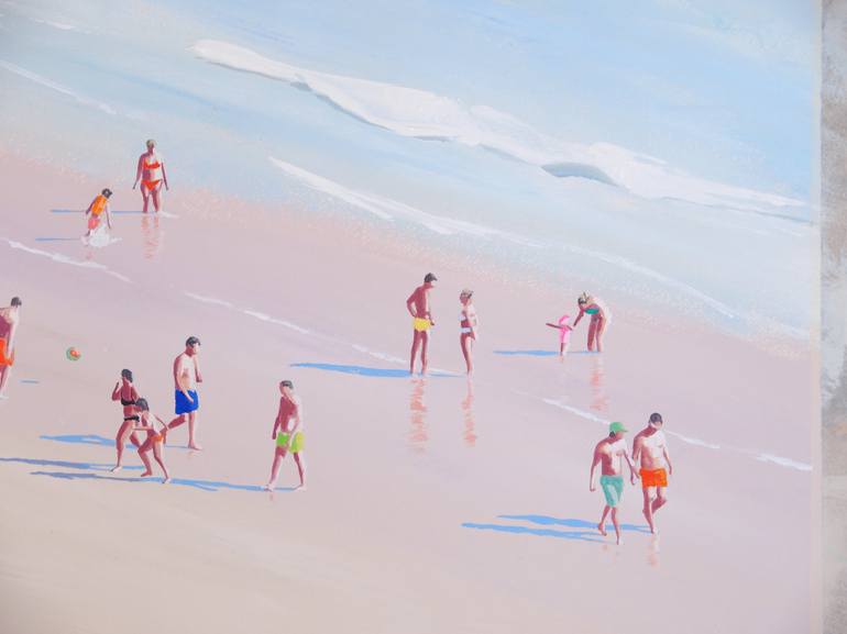 Original Beach Painting by Carlos Martín