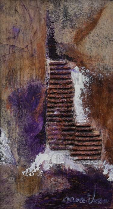 Original Abstract Expressionism Abstract Collage by Carole Corriveau