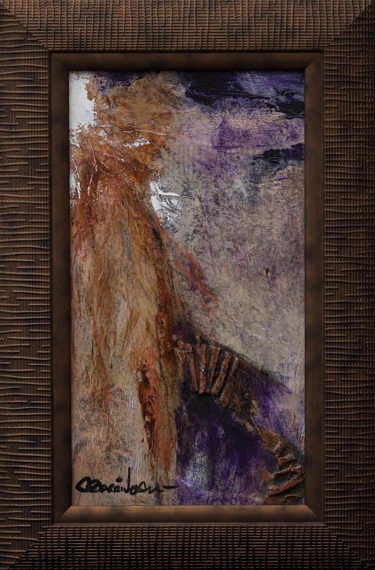 Original Abstract Collage by Carole Corriveau