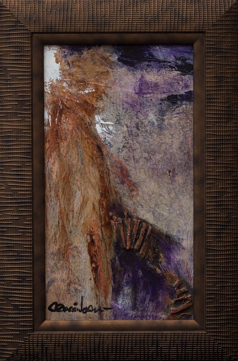 Original Abstract Expressionism Abstract Collage by Carole Corriveau