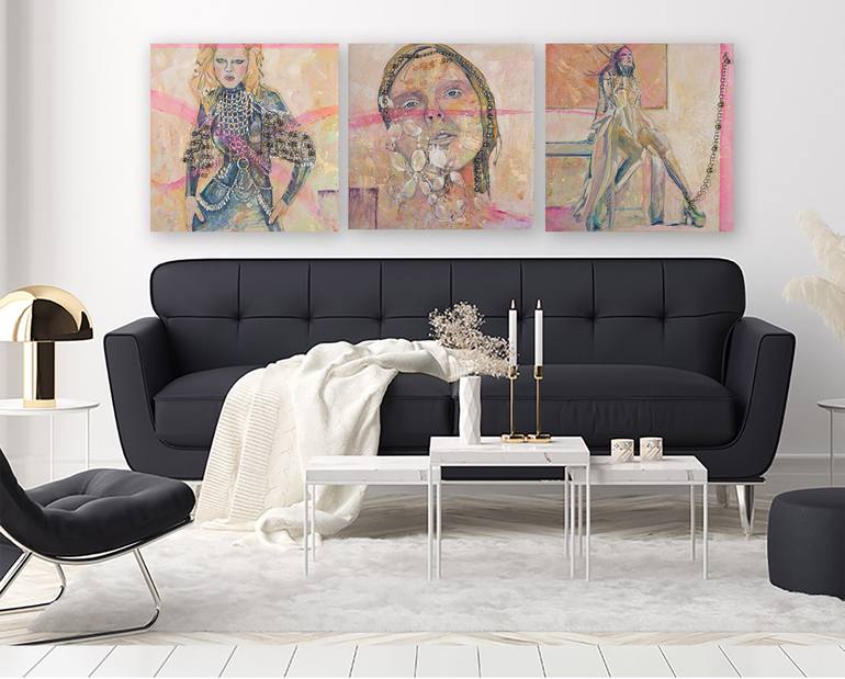 Original Abstract Expressionism Erotic Painting by Kate Joiner