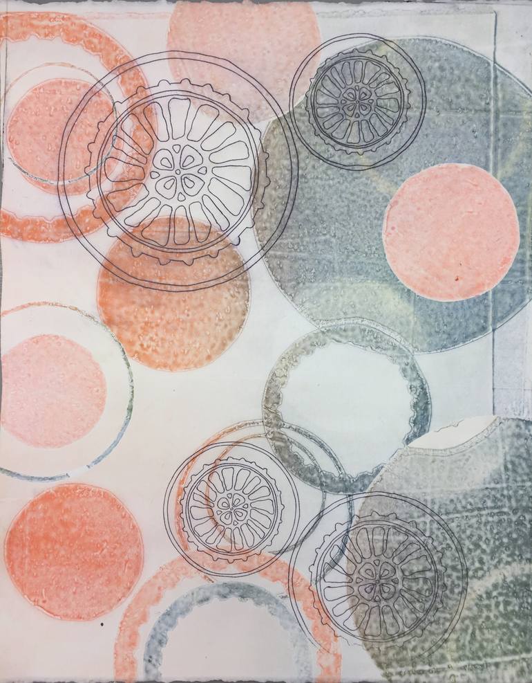 Original Abstract Patterns Printmaking by Megan Demit