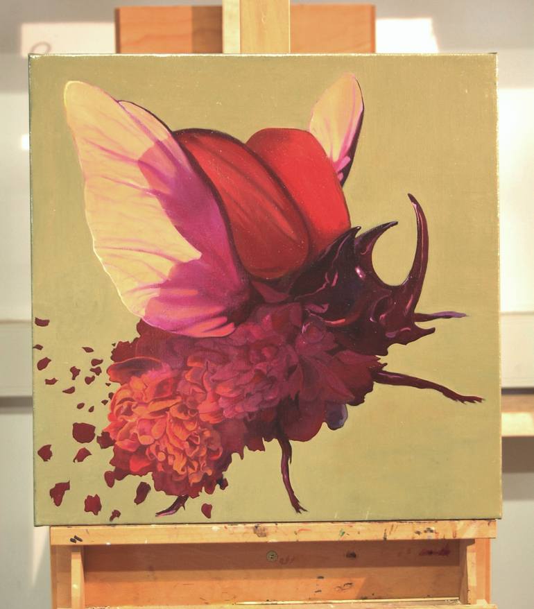 Original Surrealism Nature Painting by Alex Ghizea Ciobanu