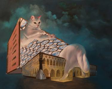 Original Surrealism Animal Paintings by Alex Ghizea Ciobanu