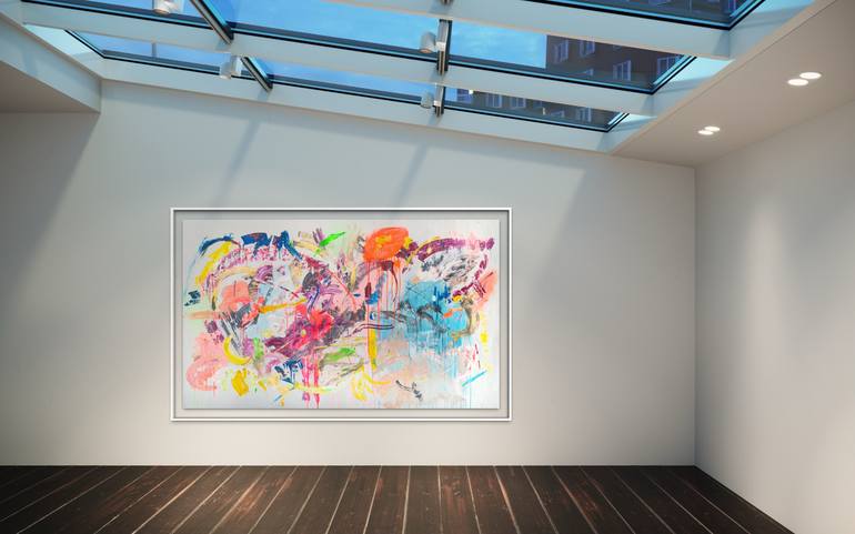 Original Abstract Expressionism Abstract Painting by Maria Lankina