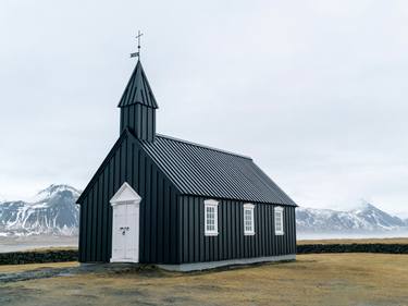 Saatchi Art Artist Tommy Kwak; Photography, “Búðir Church (Snaefellsnes, Iceland) - Limited Edition of 10” #art