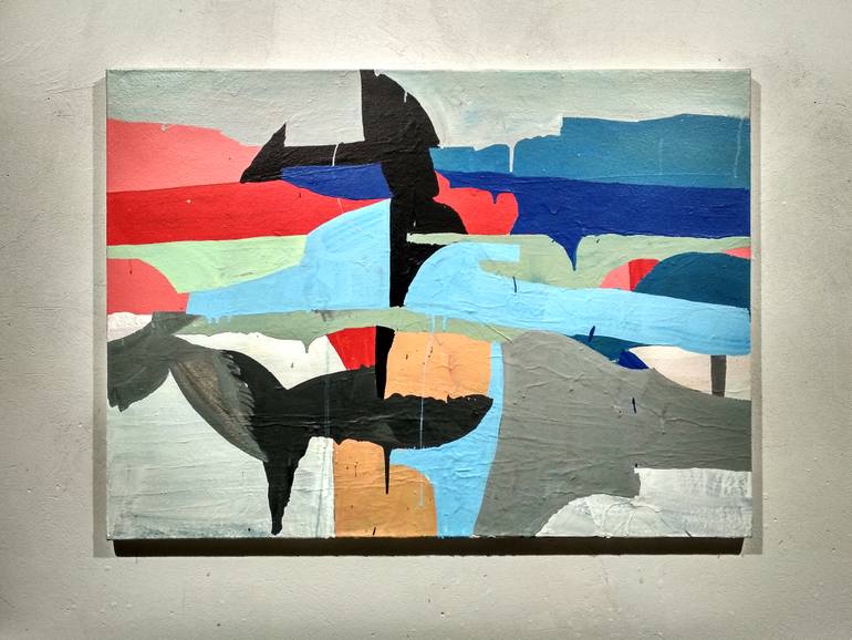 Original Abstract Expressionism Abstract Painting by Bohdan Bohatchuk