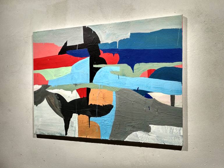 Original Abstract Expressionism Abstract Painting by Bohdan Bohatchuk